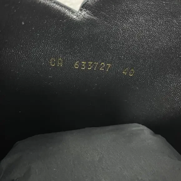 Saint Laurent Tall Knee-High Black Patent Leather Boots 40 - Picture 4 of 13